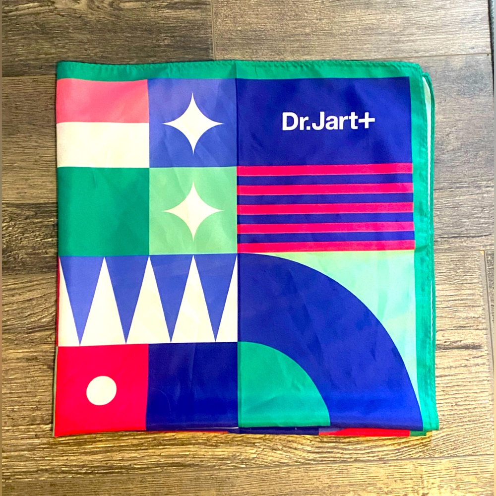 Dr. Jart+ Limited Edition Print Silk Scarf - K-Beauty Brand Collectible - Picture 2 of 4